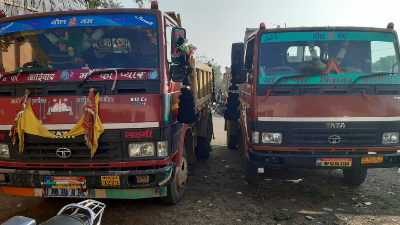 Photo of सीधी पुलिस ने अवैध गिट्टी परिवहन करते दो 407 वाहन जप्त