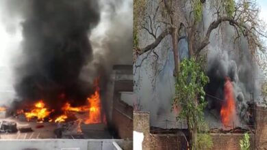Photo of छतरपुर के खजुराहो में अम्बे मैरेज गार्डन में लगी भीषण आग,लाखों का हुआ नुकसान