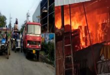 Photo of पीथमपुर औद्योगिक क्षेत्र सेक्टर 3 में स्थित गद्दा फैक्ट्री में लगी भीषण आग,दमकल की गाड़ियां आग बुझाने में लगी