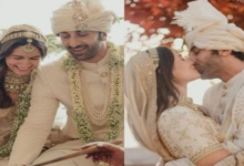 Photo of Ranbir Alia Wedding Live: एक-दूजे के हुए आलिया भट्ट-रणबीर कपूर,शादी के बाद मिली लोगों को पहली झलक