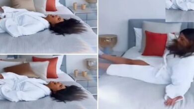 Photo of Miss Universe harnaz Kaur Sindhu बिस्तर पर कूदी दिखा सब कुछ ,Viral Video