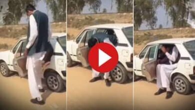 Photo of Viral Video: जिदंगी में कभी नही देखा होगा इतना लंबा आदमी ? कार में बैठना पड़ता है टेढ़ा