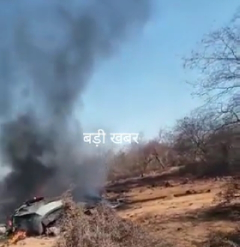 Crashed Fighter Plane:मुरैना में क्रैश हुआ फाइटर प्लेन व मिराज, एक की मौत दो घायल