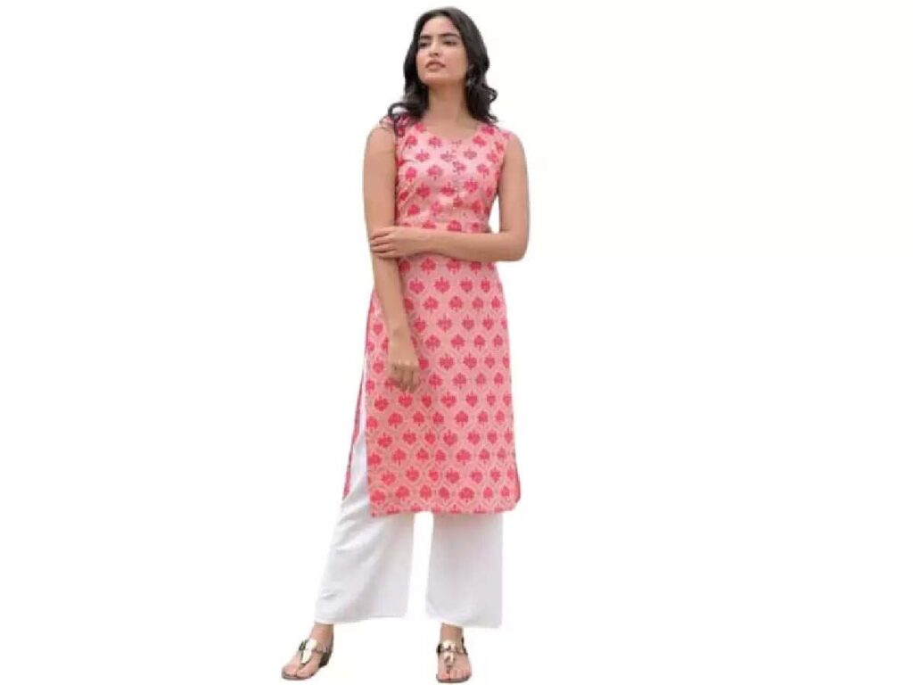 sleeveless kurti design : गर्मी के मौसम में पहनने के लिए बेस्ट हैं Sleeveless Kurti, मिलेगा कंफर्ट के साथ डीसेंट लुक 