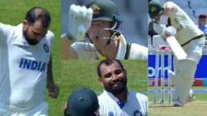 Mohammed Shami ने टेस्ट क्रिकेट के इतिहास में हवा में लहराते की सबसे खतरनाक गेंद, सामने खड़े स्टीव स्मिथ रफ्तार देख हुए हैरान