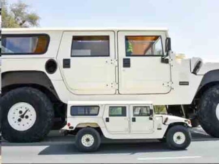 Hummer h1 : दुबई के शेख के पास है दुनिया की सबसे लग्जरी और महंगी SUV, BMW और फॉर्च्यूनर भी दिखते हैं बच्चें 