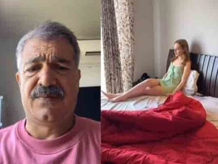 Viral video : रिटायर्ड शख्स ने होटल में रखा रशियन गर्लफ्रेंड, लेकिन वीडियो बनाते हुआ बेडरूम का खोला दरवाजा तो खुल गई पोल